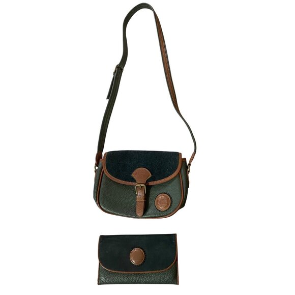 Vintage Esprit San Francisco Leather Crossbody Bag & Wallet Set - Picture 2 of 12